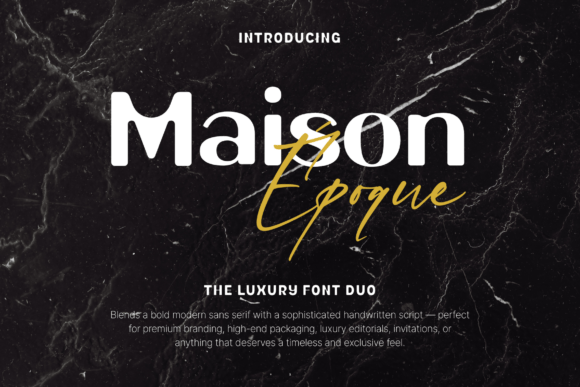 Maison Époque Duo: The Perfect Craft Font Pair